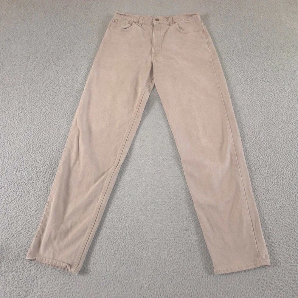 VINTAGE Levi's Jeans Mens 36x36 Tan 550 Tapered Leg Relaxed Fit Cotton USA 90s